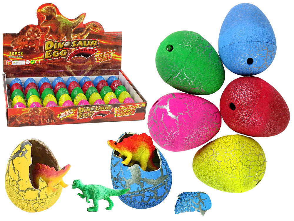 Dinosaurier-Ei Magisch Spielzeug Plastikei Tier Schale Set Dinosaurier
