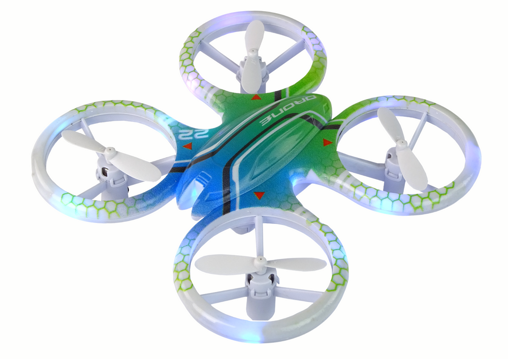 Ferngesteuert RC Drohne Bunt Licht Leuchte Akku Spielzeug Flugzeug