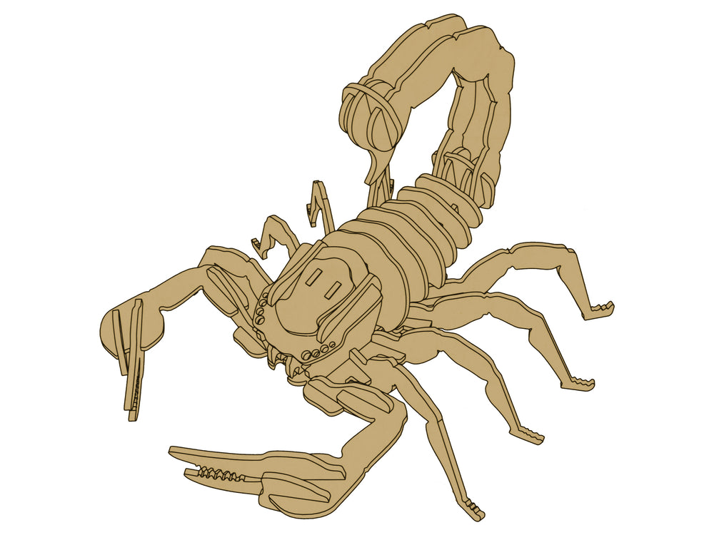 3D Skorpion Puzzle Puzzlematte Kinderpuzzle Puzzlebrett 35 Teile