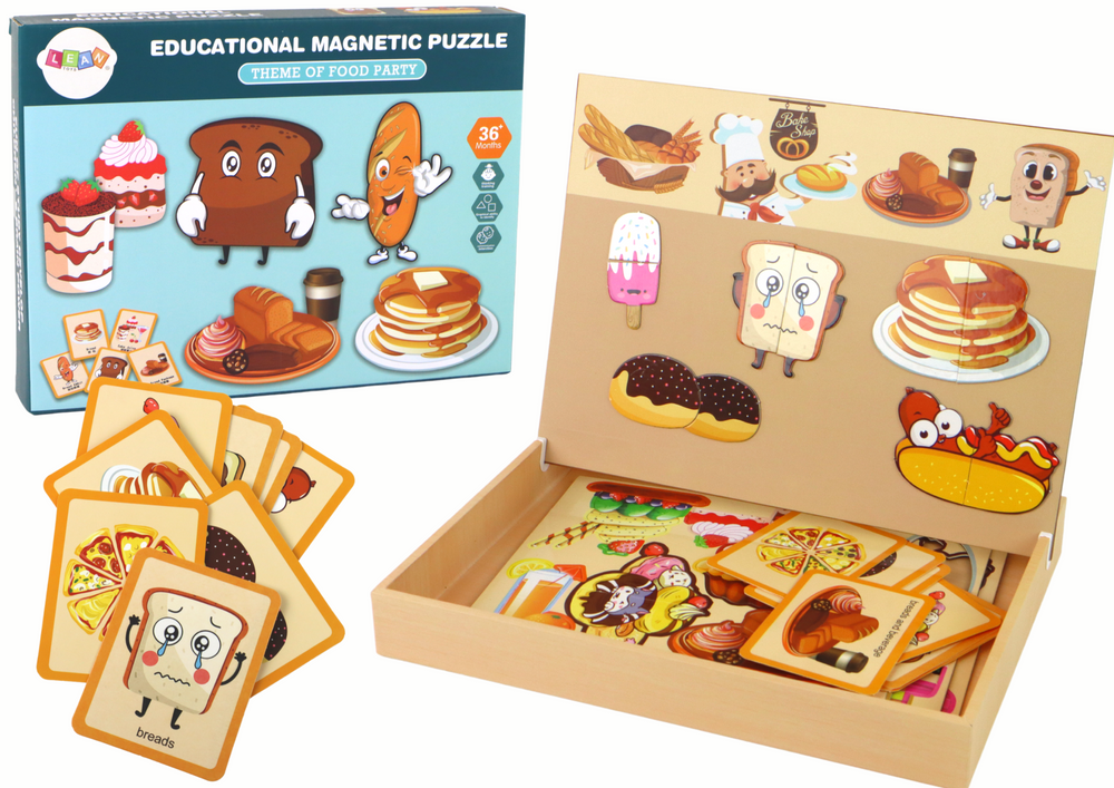 Kinder Puzzle Magnetpuzzle Essen Lebensmittel Kinderpuzzle 36 Teile