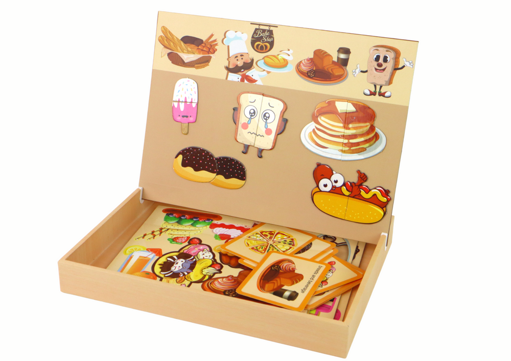 Kinder Puzzle Magnetpuzzle Essen Lebensmittel Kinderpuzzle 36 Teile