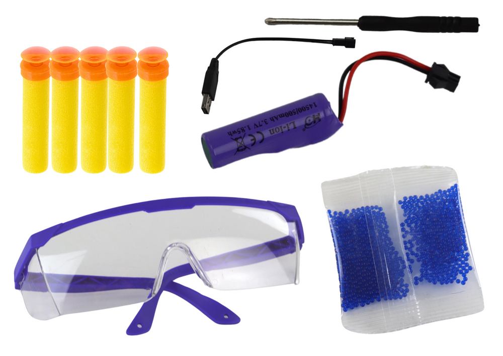 Wasserpistole Airblaster Wasserstrahlpistole Elektrisch Pfeile Brille