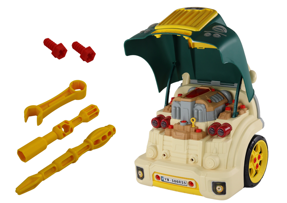 Werkstatt Motor LKW Demontage Bausatz Set Spielzeug Werkzeug Lastwagen