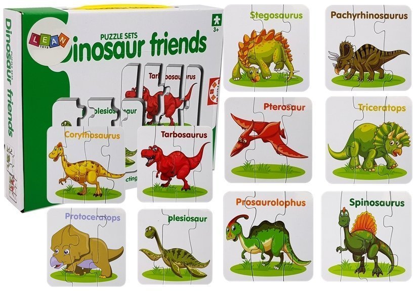 Kinder Puzzle Dinosaurier Dino Englisch Lernen Kinderpuzzle 10 Teile