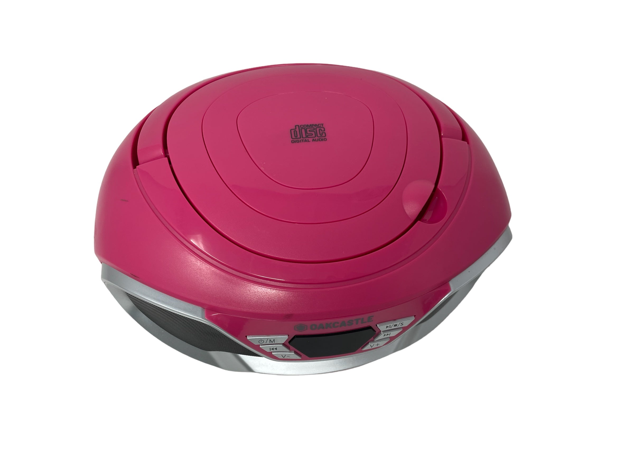 (C) Oakcastle CD200 Tragbarer CD-Player mit Bluetooth & FM-Radio, 3,5-mm-AUX