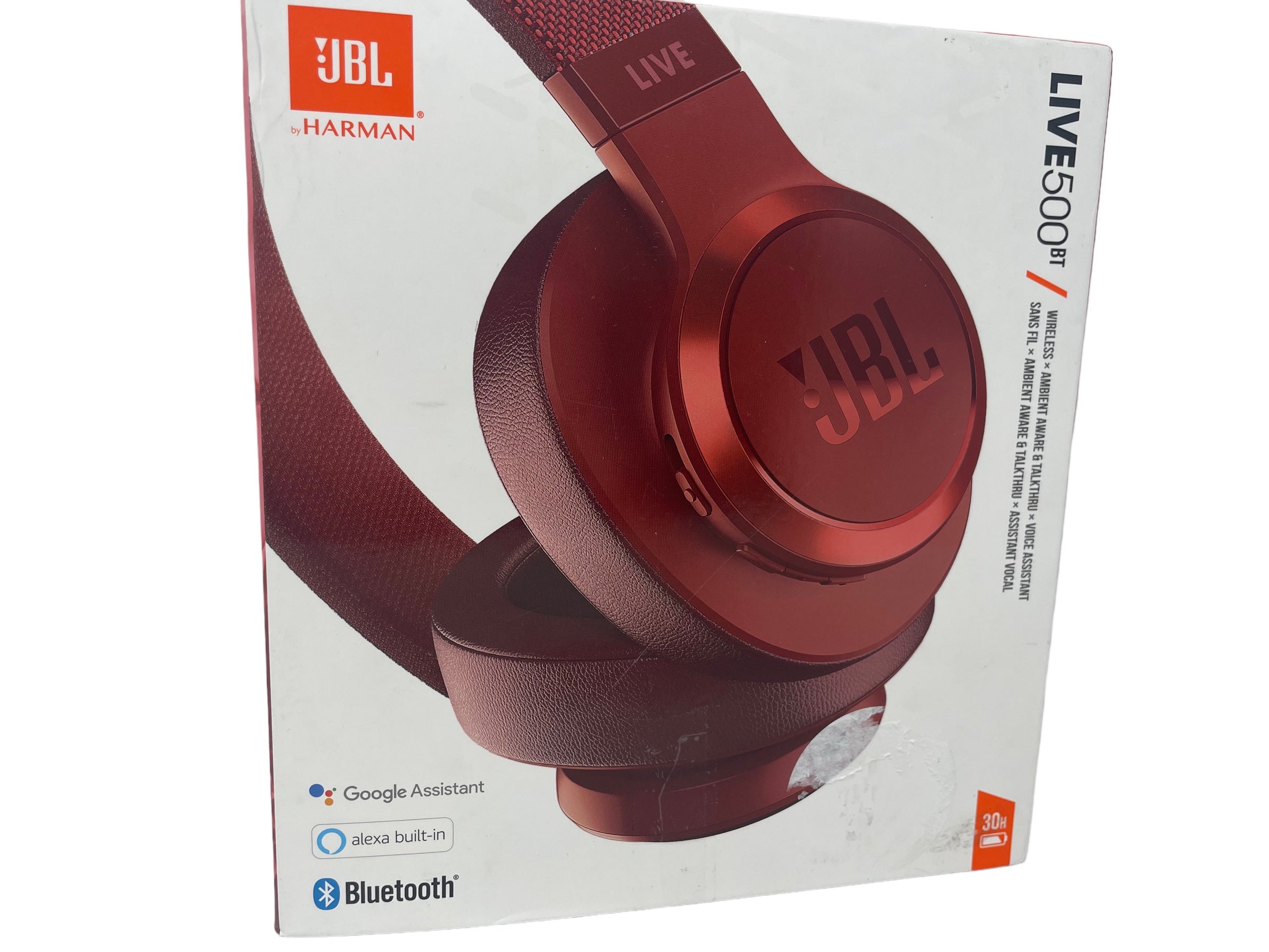 (B) JBL LIVE 500BT Rot LIVE 500BT Bluetooth Kopfhörer - Rot