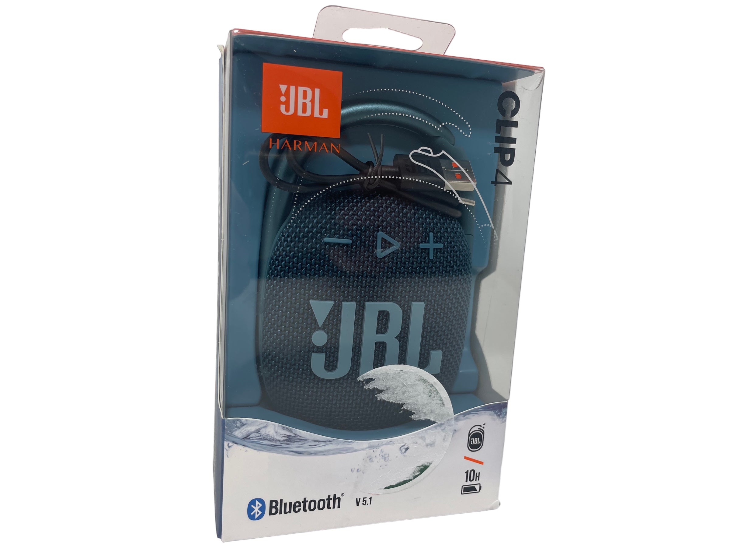 (B) JBL CLIP 4 Bluetooth Lautsprecher in Blau