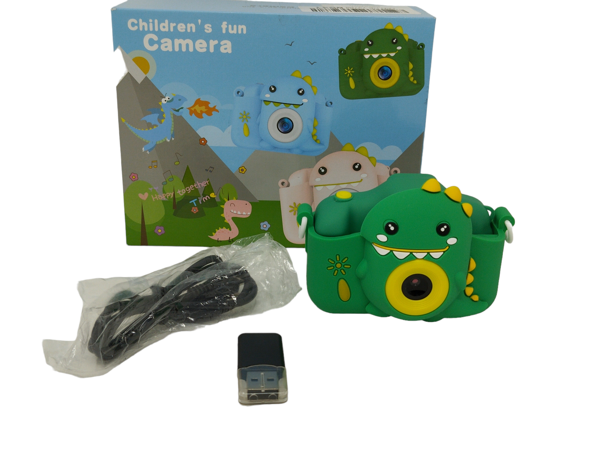 (B)  Kinderkamera Hangrui 1080P HD Digitalkamera mit 2,0-Zoll-Bildschirm, Kamera Fotoapparat mit 32GB SD-Karte, Fotokamera Kinder für 3-12 Jahre Geburtstag