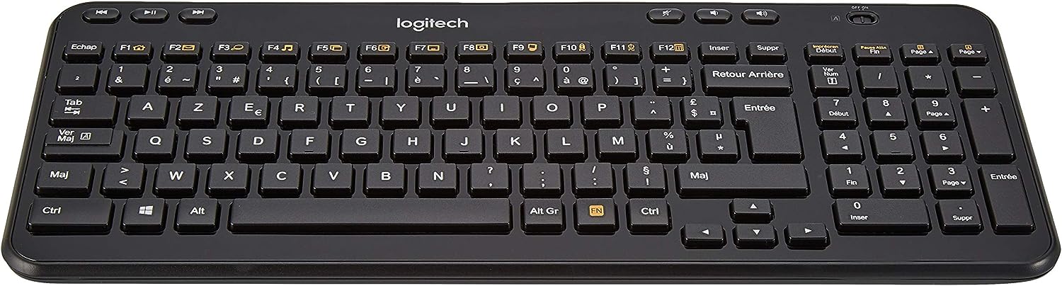 (B) Logitech Wireless Keyboard K360 Tastatur RF Wireless AZERTY FR