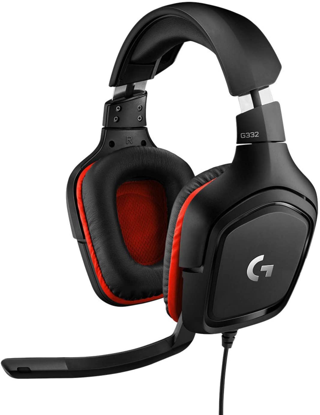 (G1) Logitech G332 kabelgebundenes Gaming-Headset rot schwarz