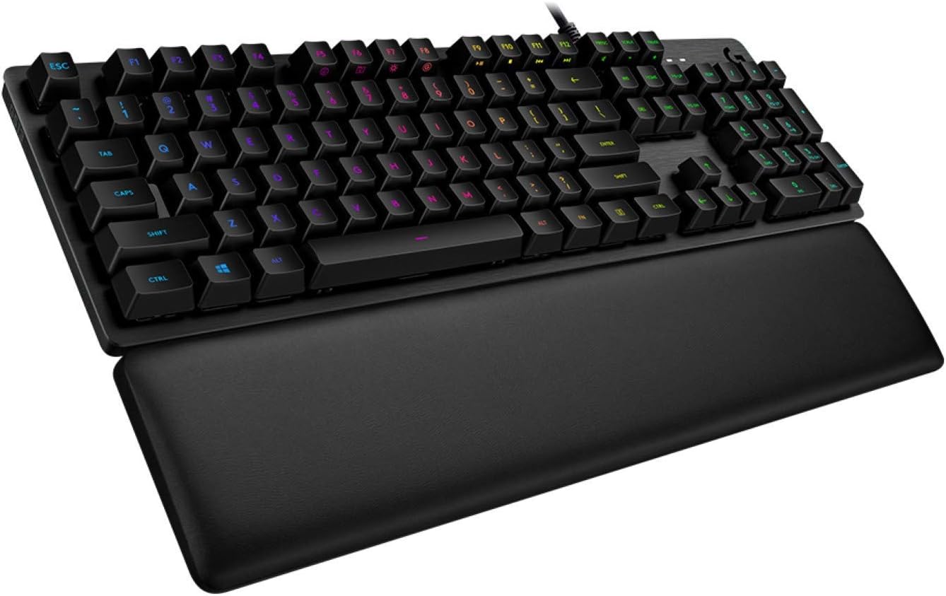 (B) Logitech G513 mechanische Gaming-Tastatur, GX-Brown Taktile Switches, RGB QWERTY ES