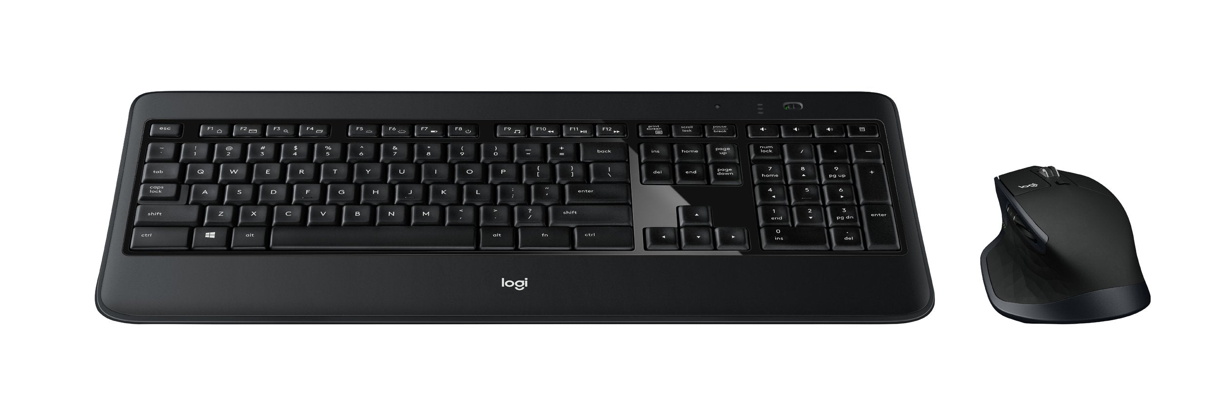 (B) Logitech MX900 Premium Kabelloses Tastatur-Maus-Set, 2.4 GHz Verbindung FR Azerty