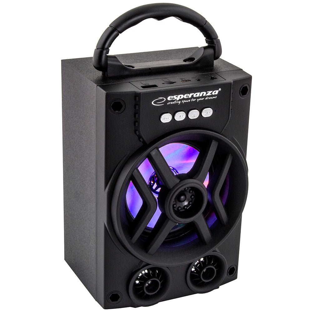 Bluetooth Musikbox Soundbox Lautsprecher Soundstation LED Beleuchtet MP3 MP4 SD USB
