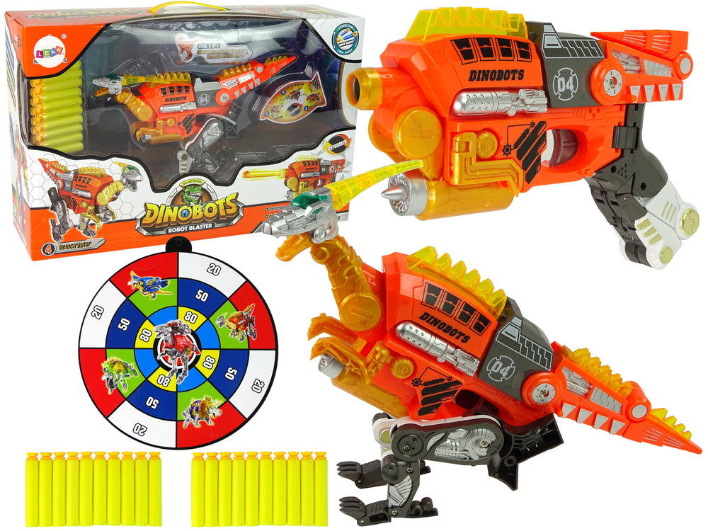 Dinobot 2 in 1 Dinosaurier Schrotflinte Schutzschild Pistole Spielzeug