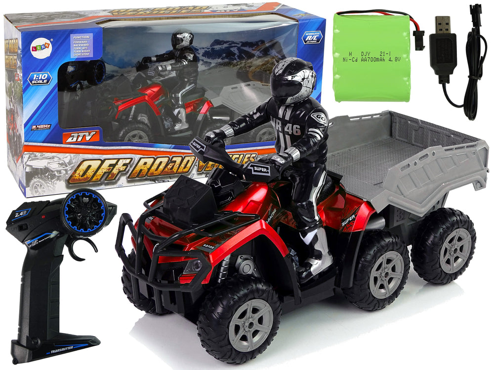 RC Quad Anhänger Off-Road Ferngesteuert Beleuchtung Lichter Spielzeug