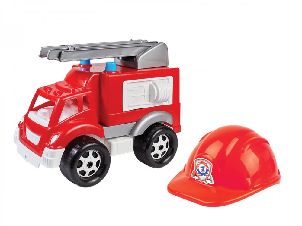 Feuerwehrauto Leiter Helm Auto Set Spielzeug Feuerwehrwagen Modell