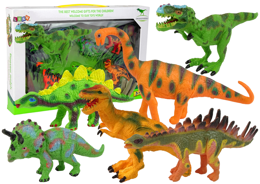 Set Dinosaurier-Figuren Modell Tiere Dinosaurier Spielzeug Gummi Figur