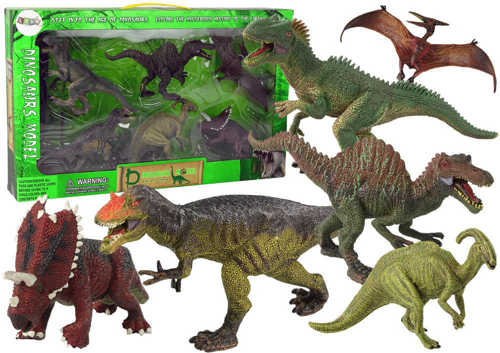 Dinosaurier-Set Groß Modellfiguren Tiere Set Dinosaurier Triceratops