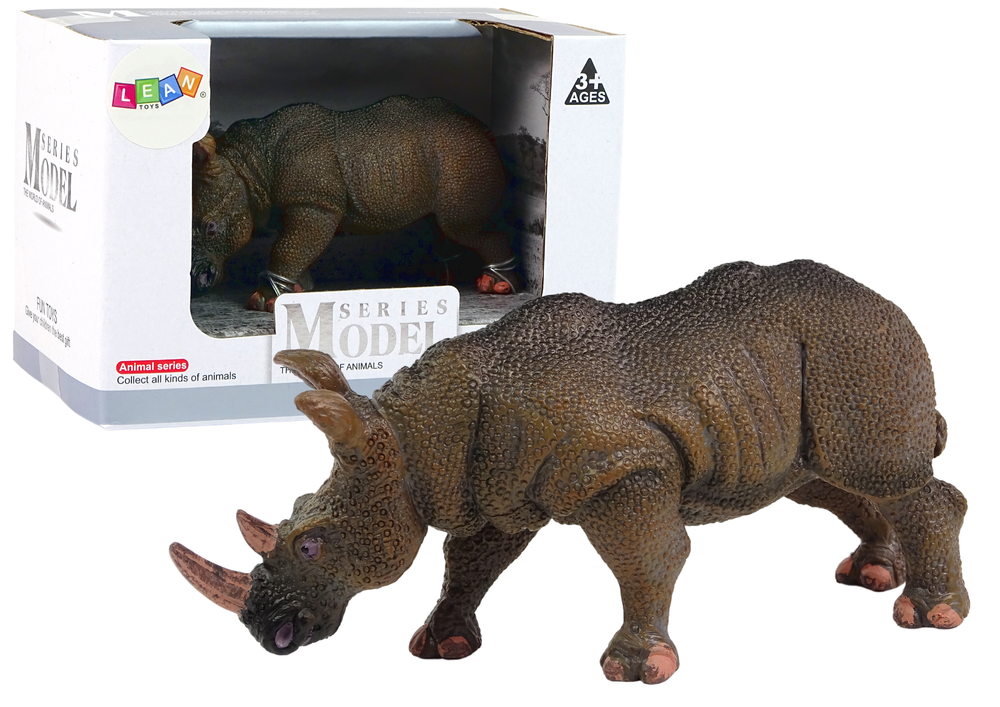 Sammlerfigur Nashorn Tier Groß Wildtier Figur Rhinozeros Spielzeug