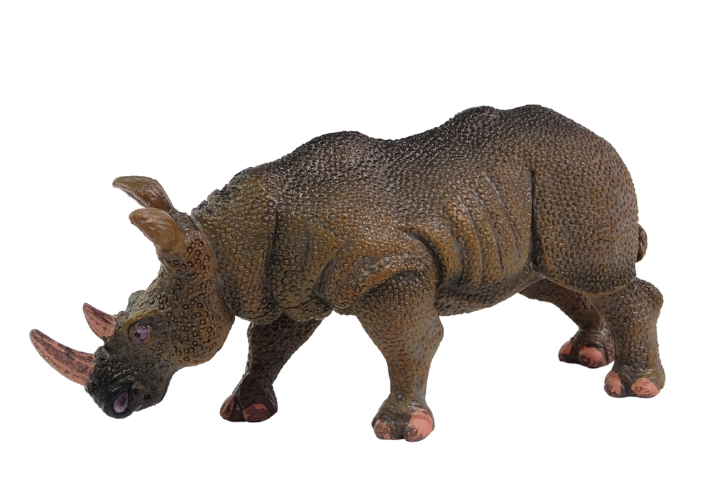 Sammlerfigur Nashorn Tier Groß Wildtier Figur Rhinozeros Spielzeug