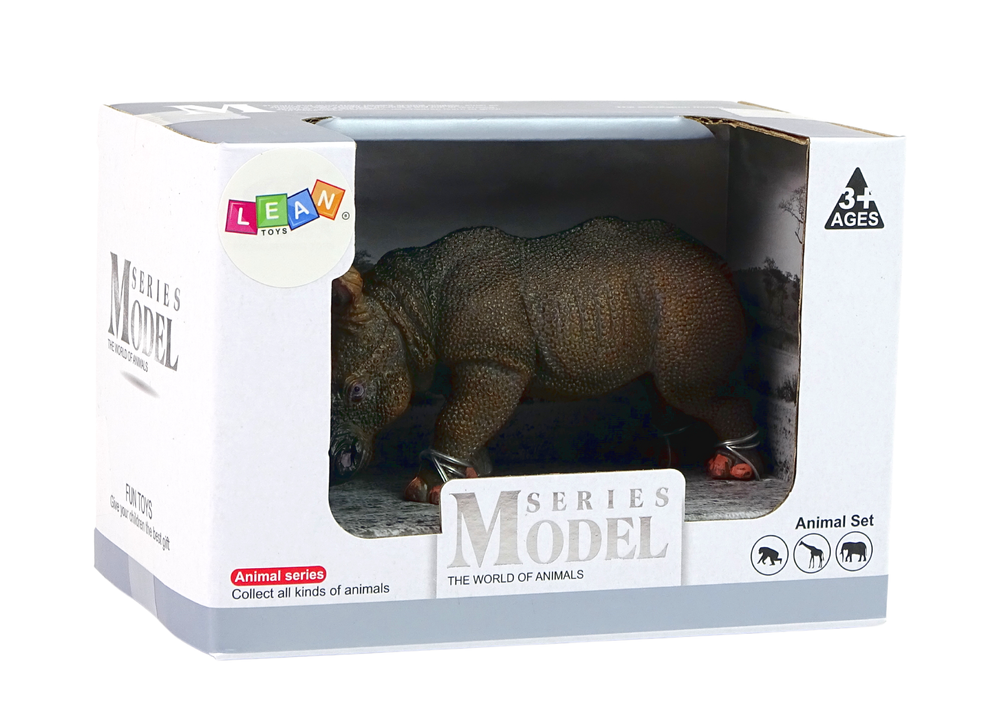 Sammlerfigur Nashorn Tier Groß Wildtier Figur Rhinozeros Spielzeug