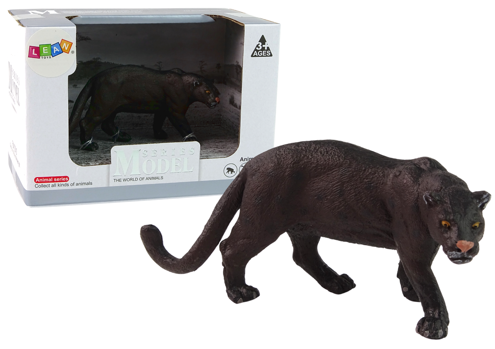 Tierfigurenset Panter Wildtier Figur Zoo Modell Spielzeug Panter-Figur