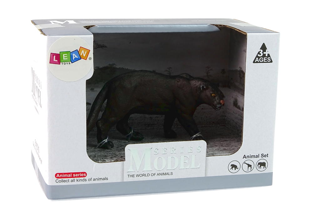 Tierfigurenset Panter Wildtier Figur Zoo Modell Spielzeug Panter-Figur