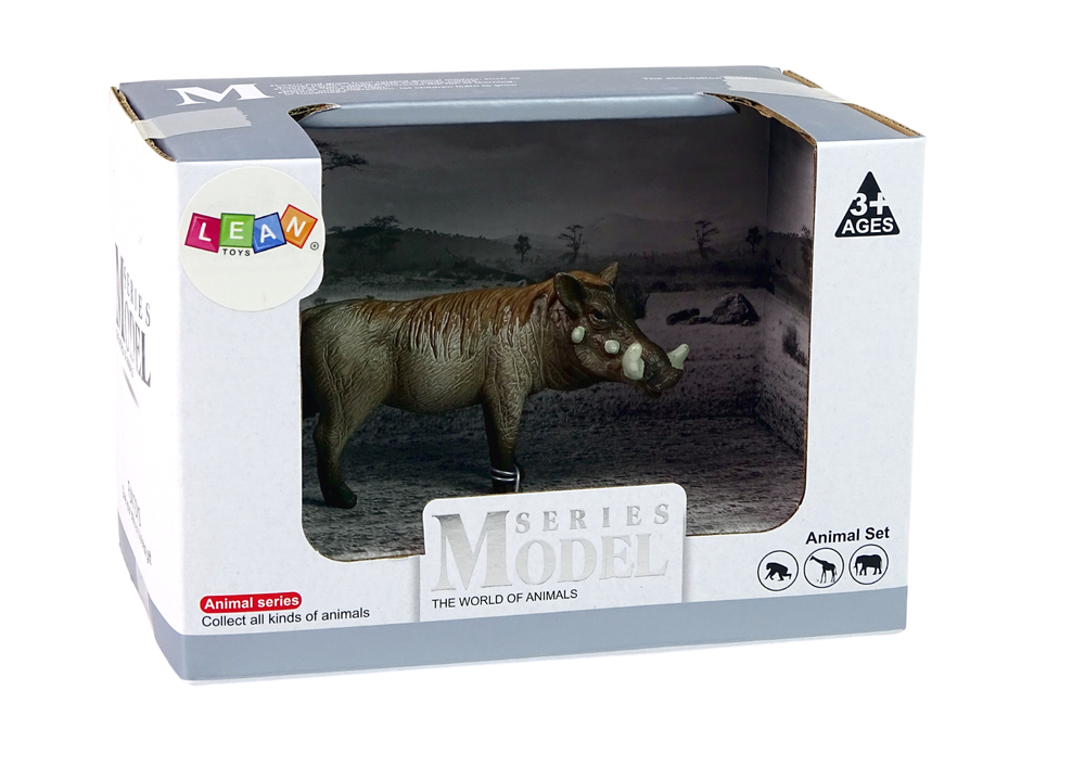 Set Figur Afrika Warzenschwein Tier Wildtier Zoo Spielzeug Modell