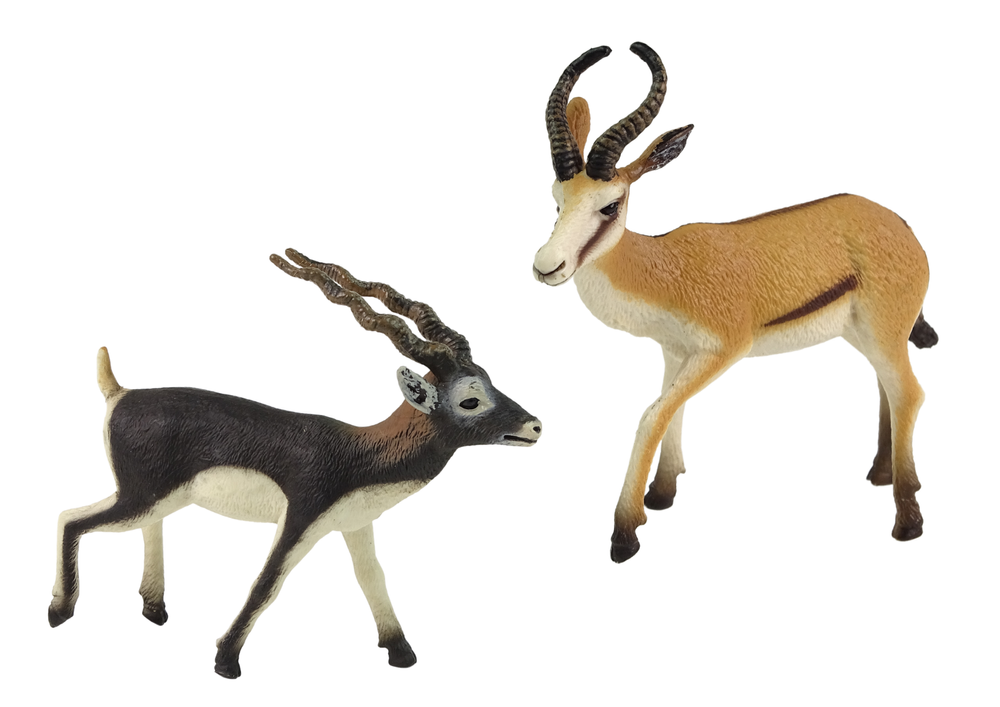 Set Figuren Antilope Jungtier Tiere Spielzeug Wildtierfiguren Modell