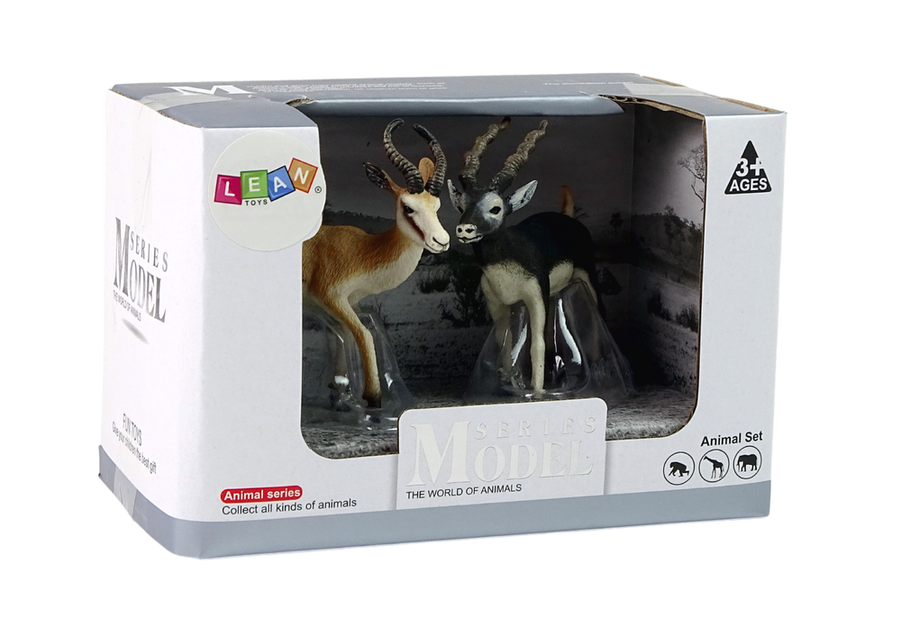 Set Figuren Antilope Jungtier Tiere Spielzeug Wildtierfiguren Modell