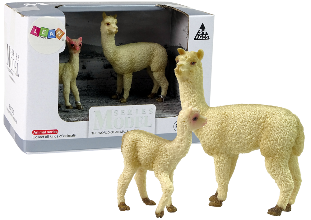 Set Figuren Lama Jungtier Tierfigur Tiere Spielzeug Freizeit Modelle