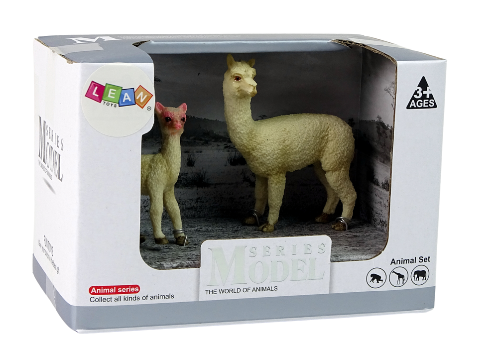 Set Figuren Lama Jungtier Tierfigur Tiere Spielzeug Freizeit Modelle