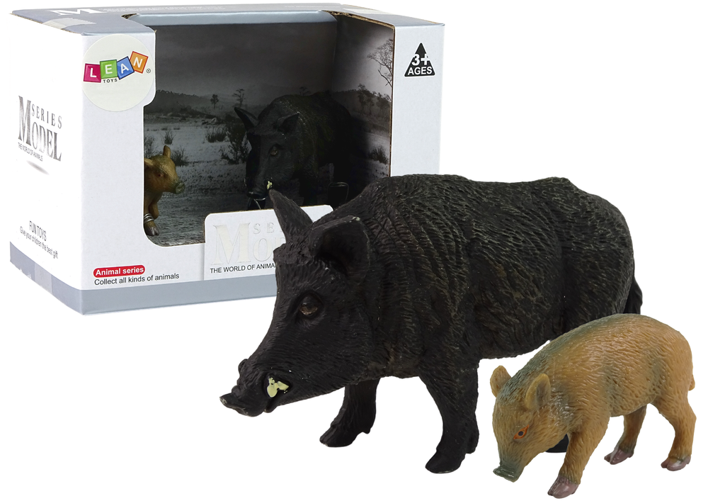 Set Figuren Wildschwein Jungtier Waldtiere Wildtier Modelle Spielzeug