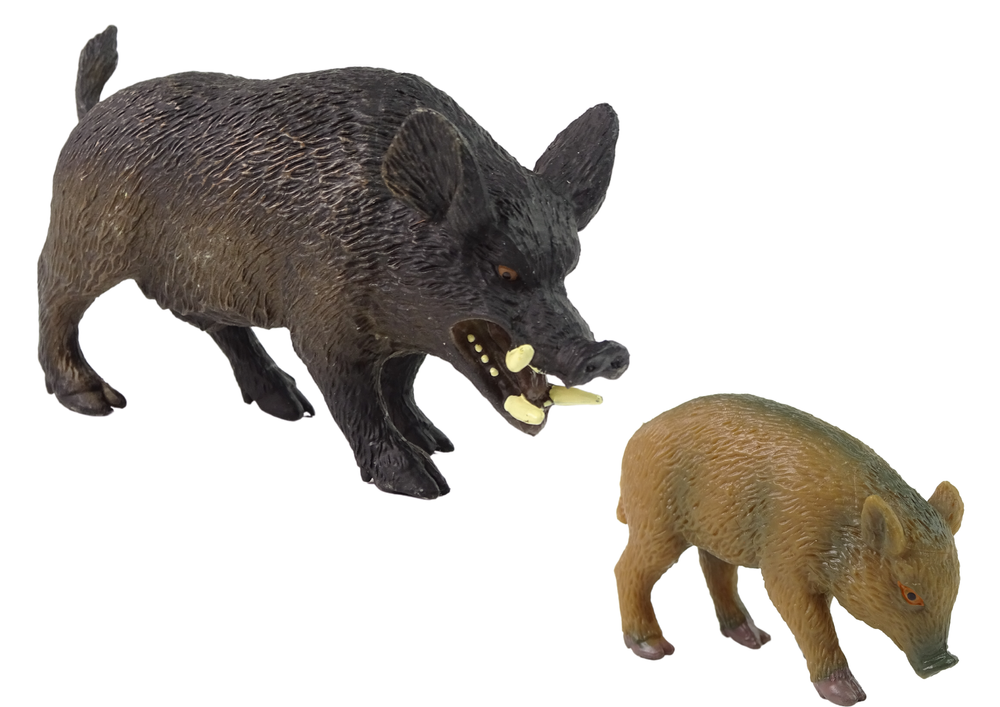 Set Figuren Wildschwein Jungtier Waldtiere Wildtiere Spielzeug Tiere