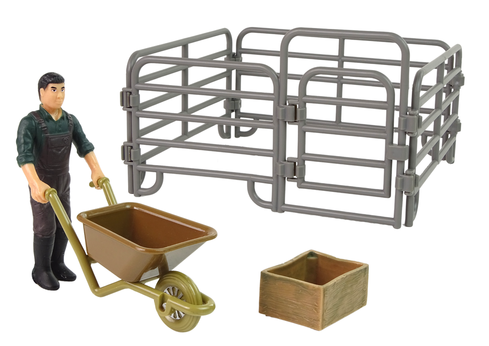 Set Bauernhoftiere Farmer Bauernhofzubehör Tiere Bauernhof Spielzeug