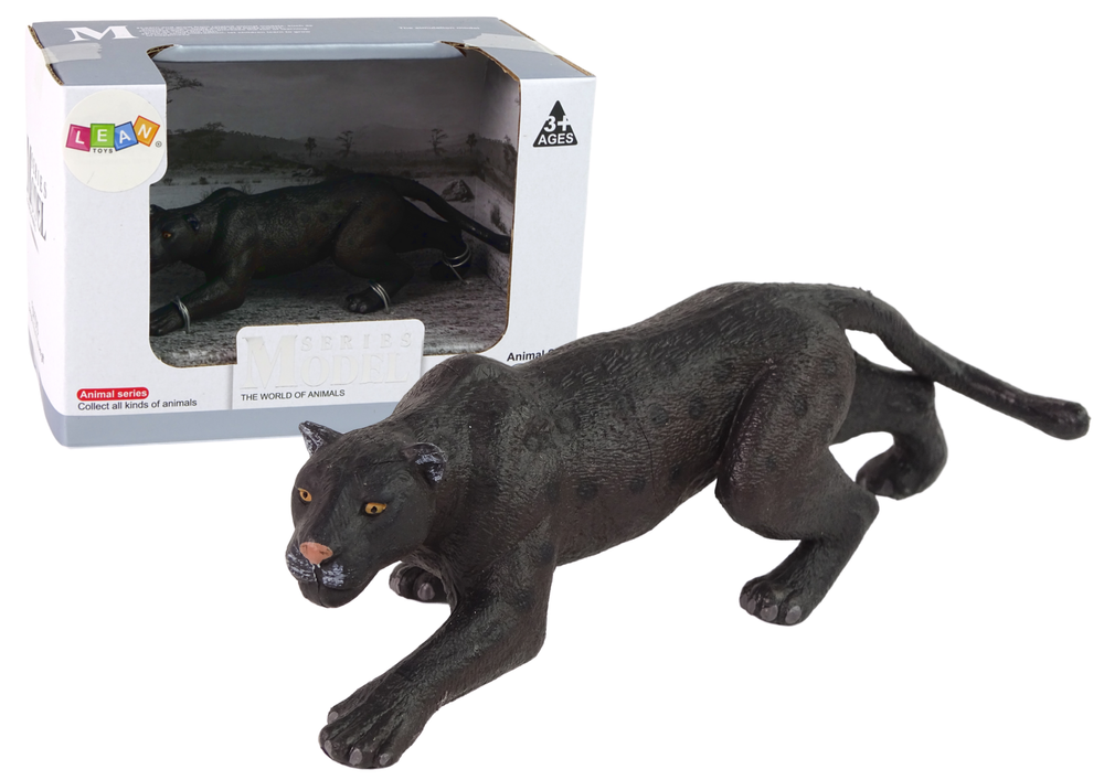 Black Panther Tierfiguren-Set Panther-Figur Zoo Spielzeug Modell Figur