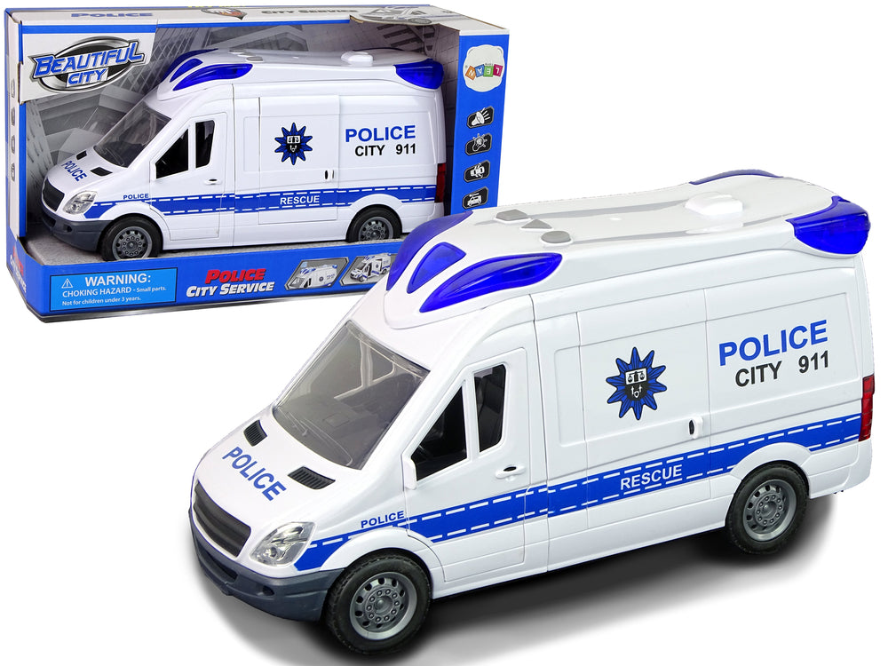 Polizeifunkwagen Polizeiradio Autolicht Soundeffekte Polizeiauto Auto