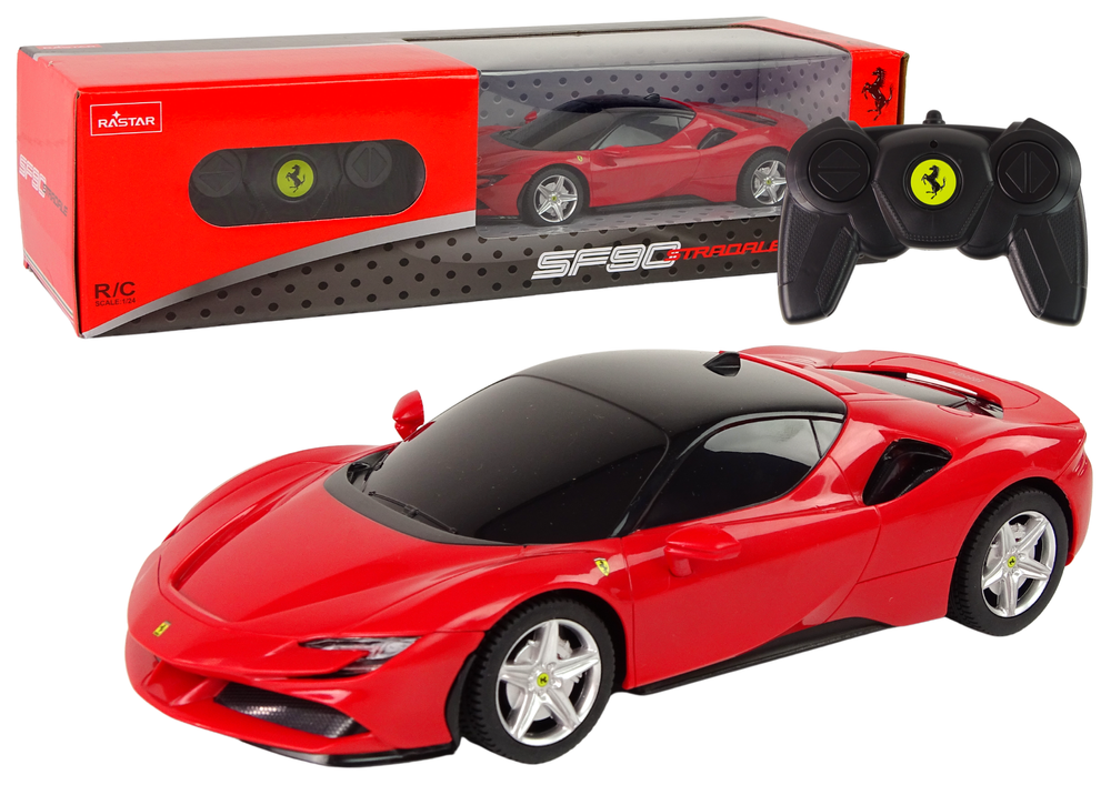 R/C Ferrari SF90 Rastar Scheinwerferlicht Ferngesteuert Spielzeug Auto