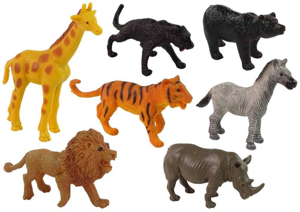 Set Wildtier Figuren Afrika Zubehör Tiger Löwe Panda Bär Zebra Giraffe