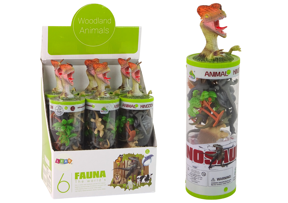 Set Dinosaurier Figur Tierfiguren Dinosaurierfiguren Tiere Bäume Stein