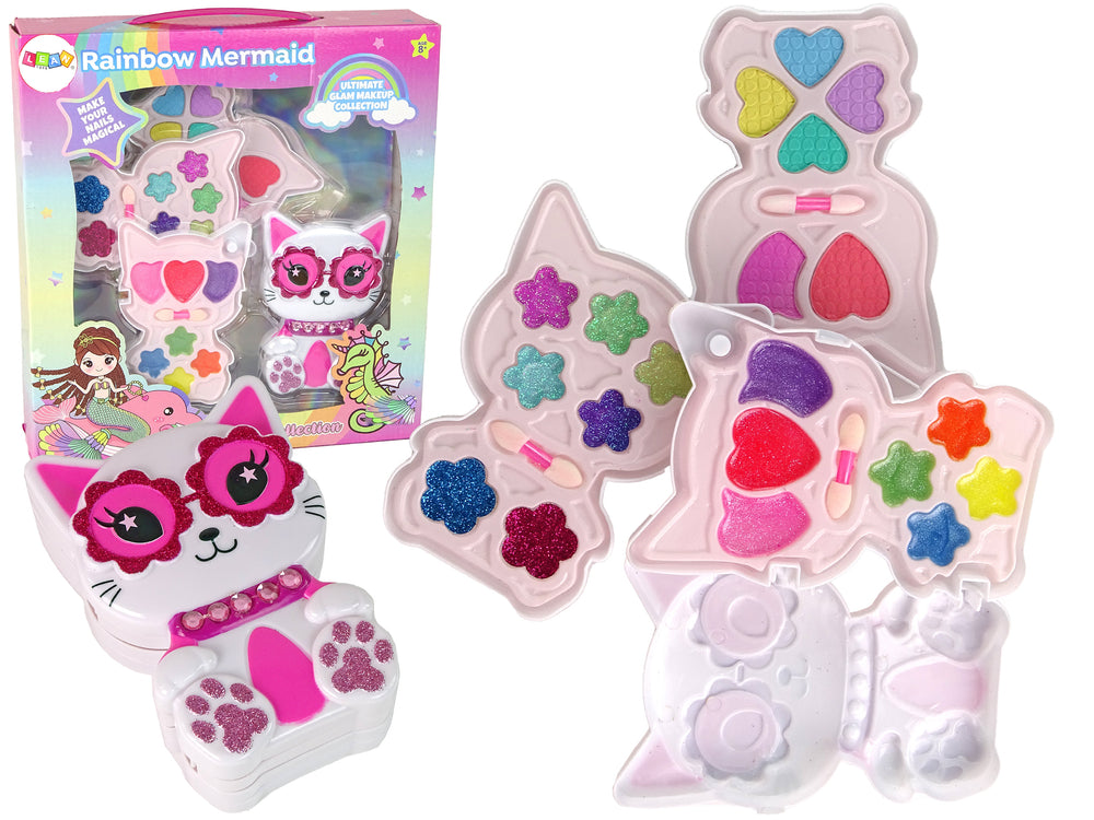 Beauty-Set Katze Palette Schminkpalette Katzenform Spielzeug Mädchen