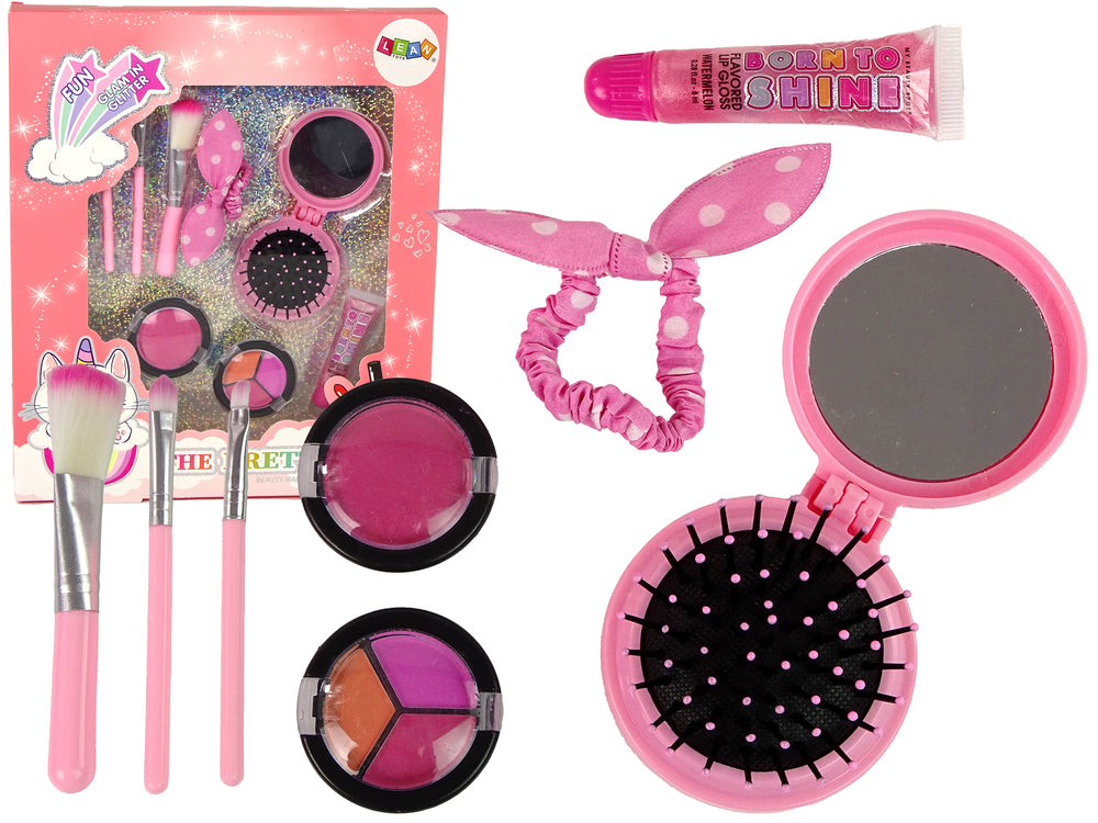 Mädchen Beauty-Set Zubehör Haarbürste Kosmetik Accessoire Handtasche