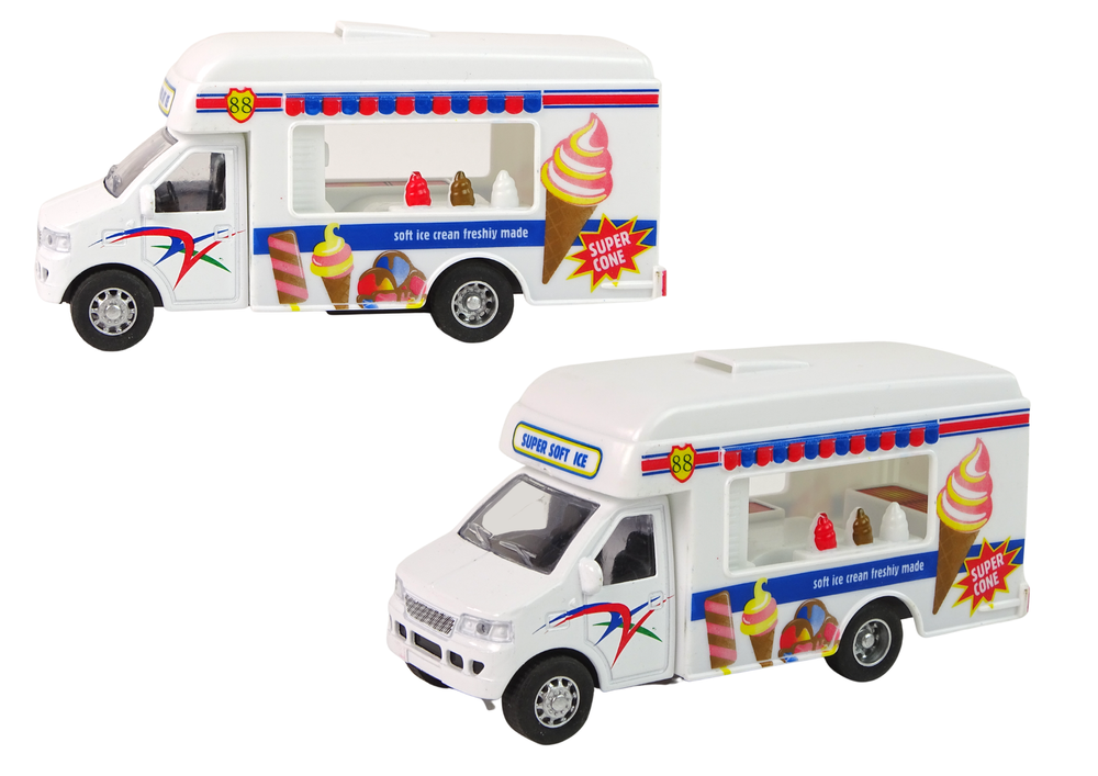 Auto Camper Ice Cream Shop Fastfood Spielzeug Fahrzeug Set Wohnmobil