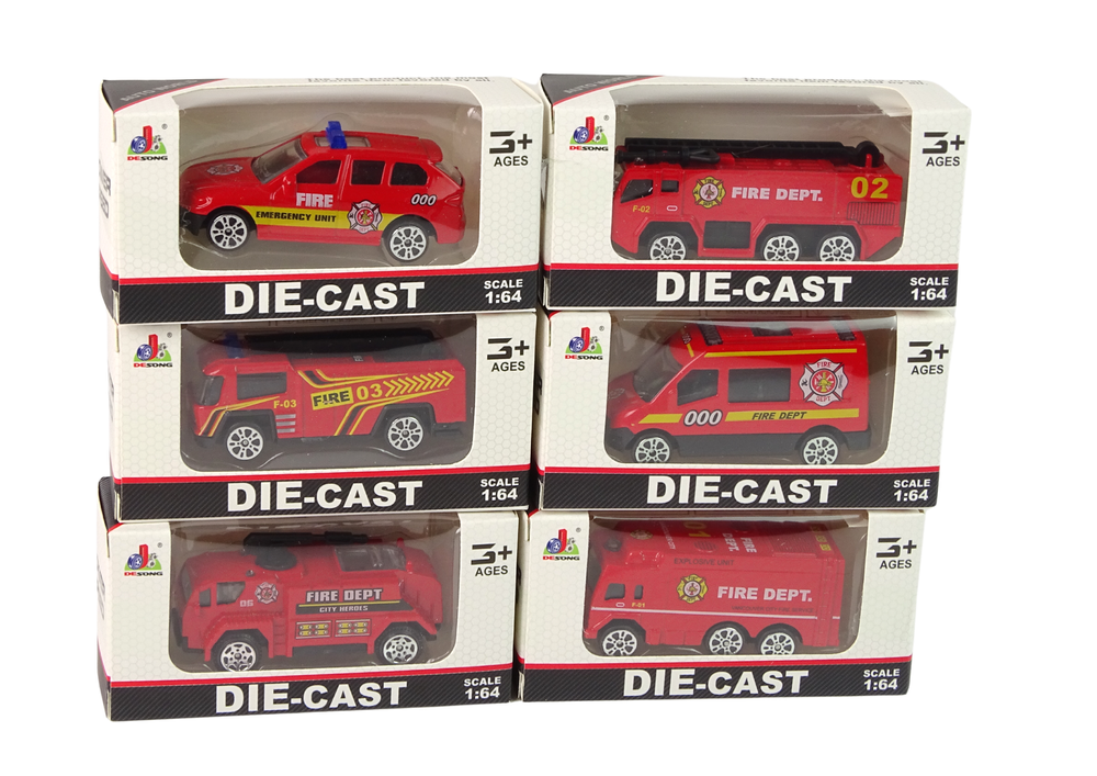 Feuerwehr Auto Spielzeug Fahrzeug Set Feuerwehrautos Modell Aufkleber