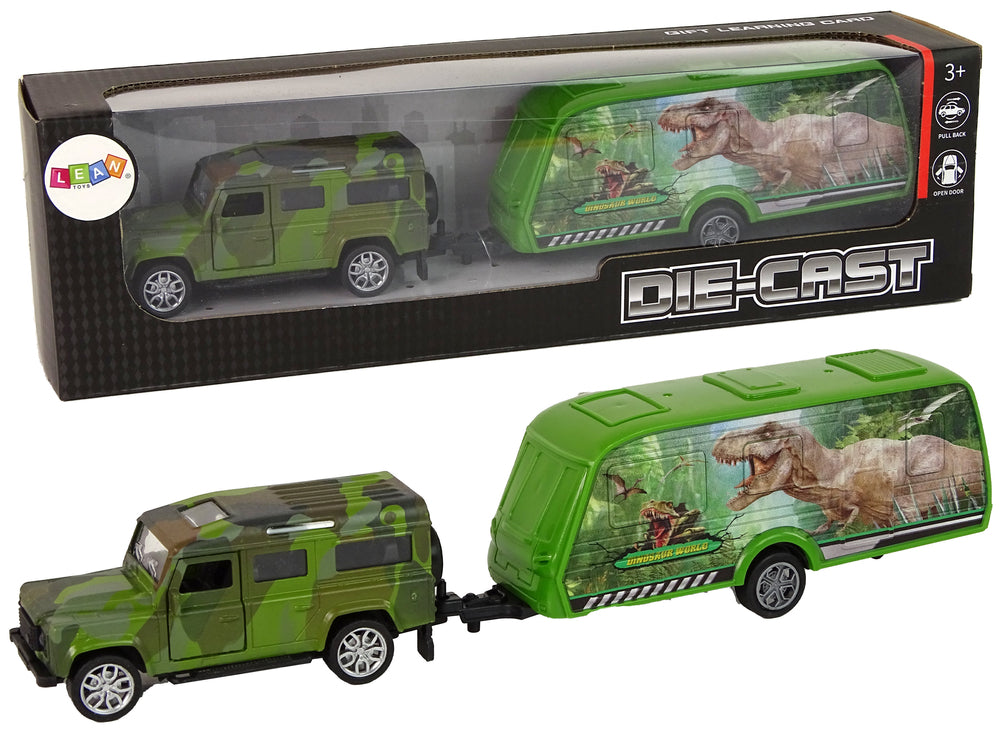 Jeep-Fahrzeugset Dinosaurier Anhänger Camper Auto Aufkleber Set Jeep