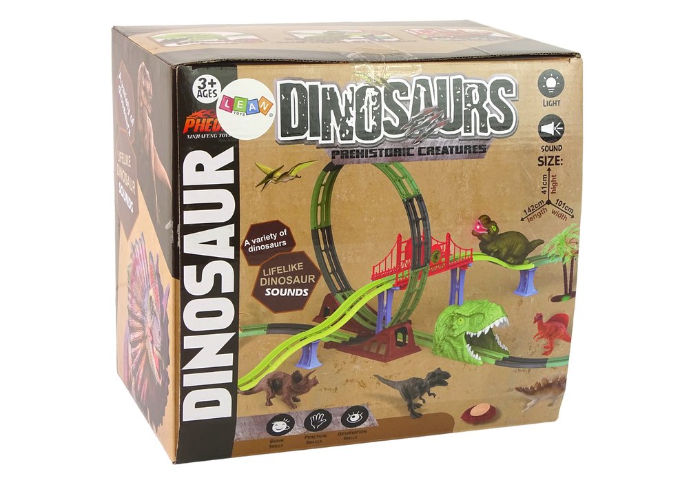 Dinosaurier Eisenbahnschienen Sound Licht Dinosaurierbahn Spielzeug