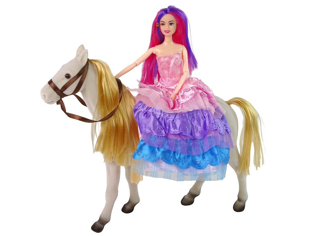 Prinzessin-Puppe Zubehör Pony Figuren Set Puppe Pferd Spielzeug Tier