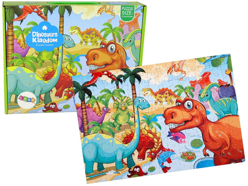 Dinosaurier Puzzle Puzzlematte Kinderpuzzle Dino Puzzlebrett 180 Teile