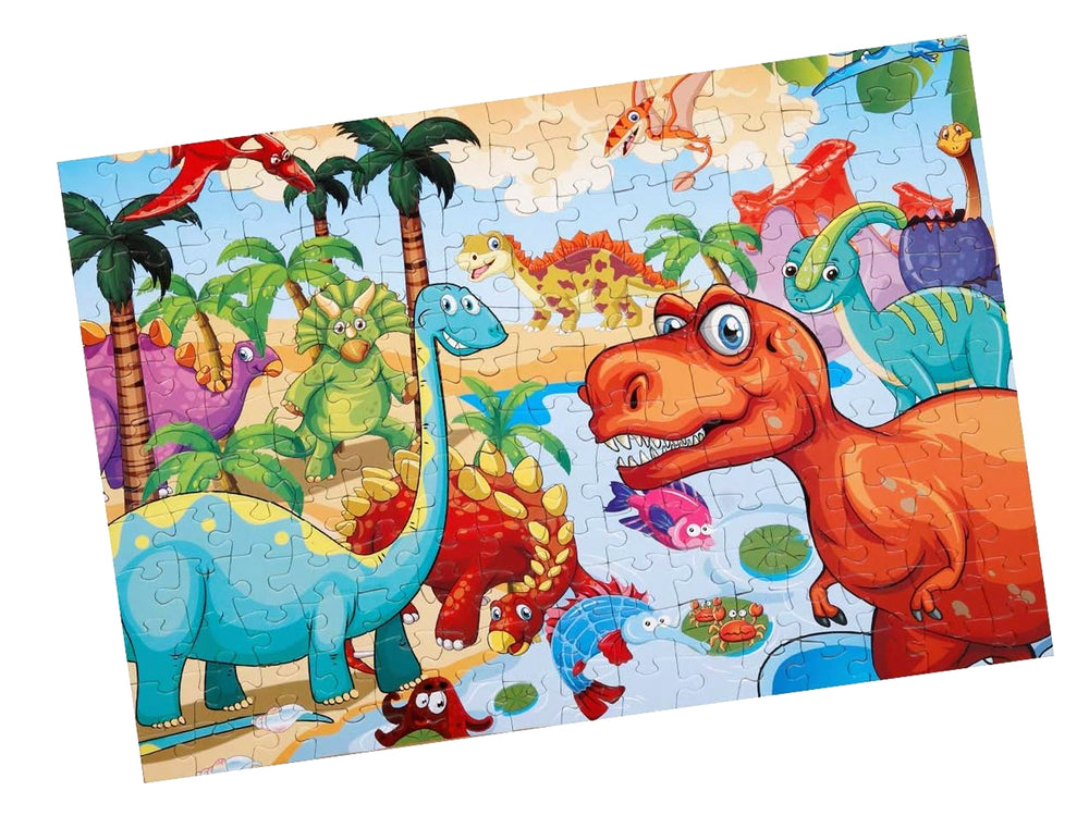 Dinosaurier Puzzle Puzzlematte Kinderpuzzle Dino Puzzlebrett 180 Teile