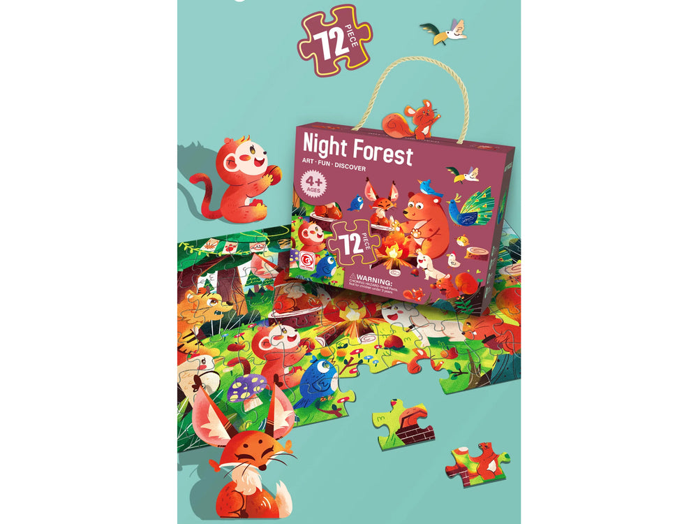 Wald Tiere Puzzle Puzzlematte Kinderpuzzle Puzzlebrett 72 Teile